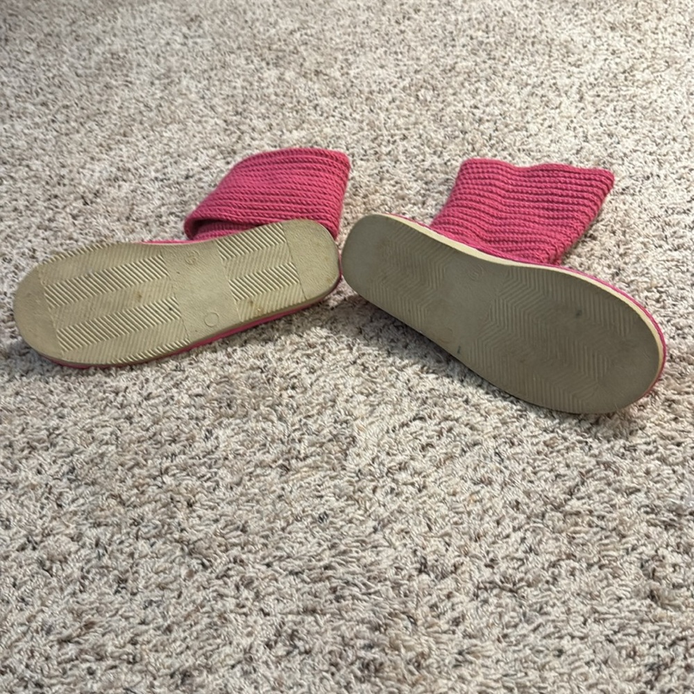 Fold up or down pink button boots size 8.5 - Picture 3 of 4